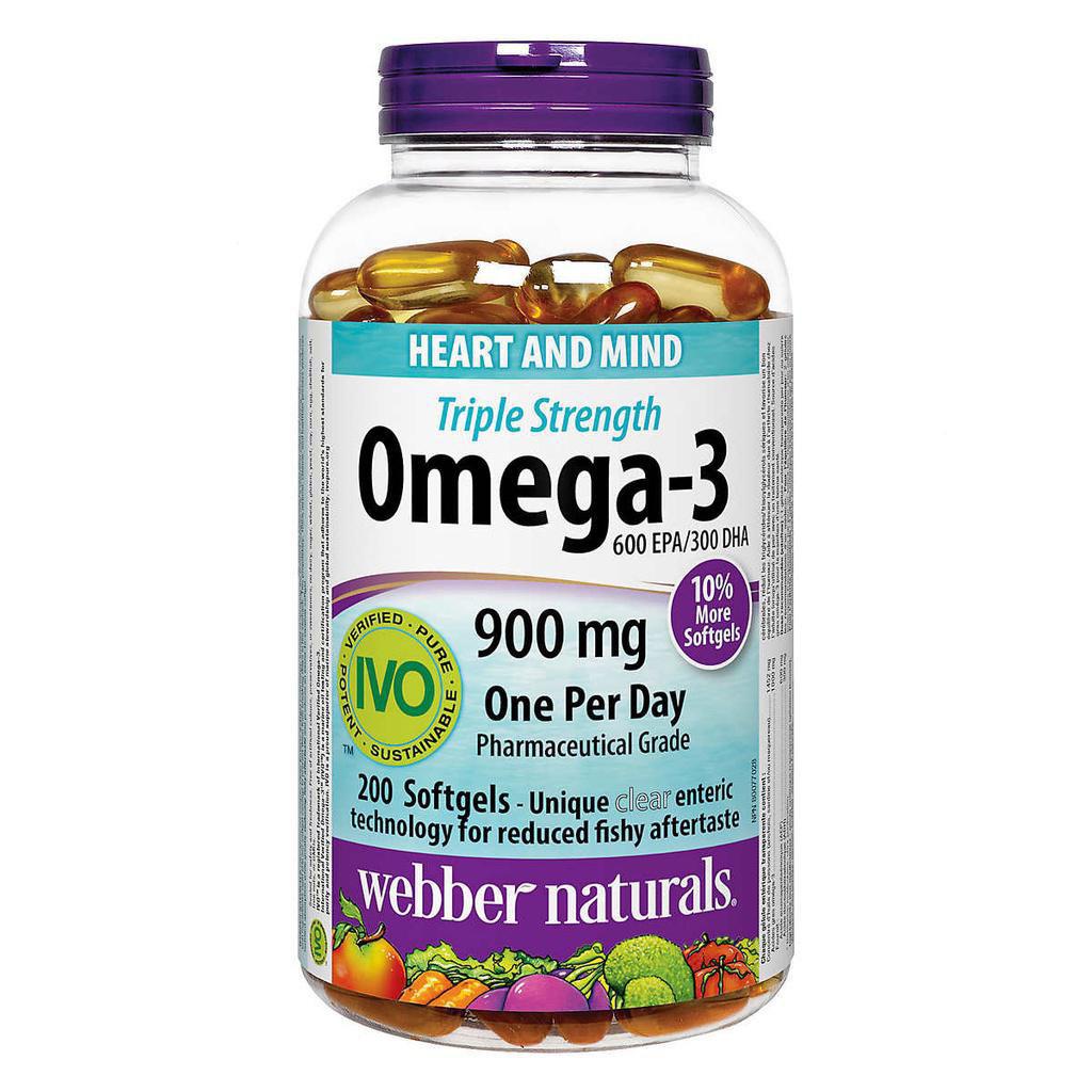 ‍💕臺灣熱賣    加拿大 Webber Naturals Omega-3 高濃度魚油 200 顆