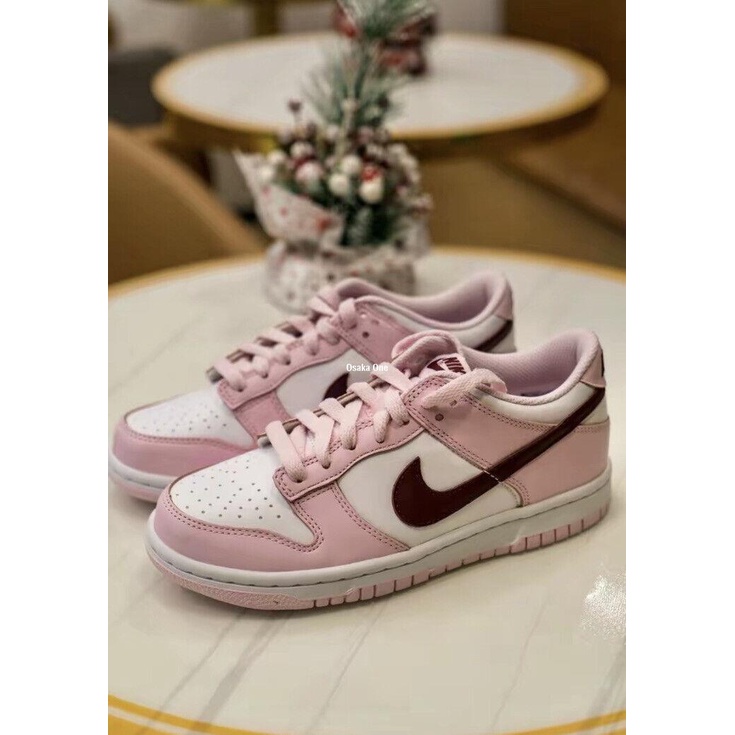 NIKE DUNK LOW Pink Foam“情人節櫻花粉白紅”女鞋 CW1590-601