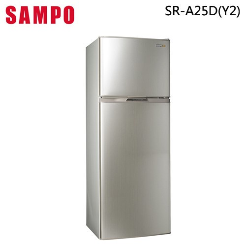 SAMPO 聲寶 ( SR-A25D(Y2) ) 250公升 超值變頻雙門冰箱 -炫麥金《送基本安裝、舊機回收》