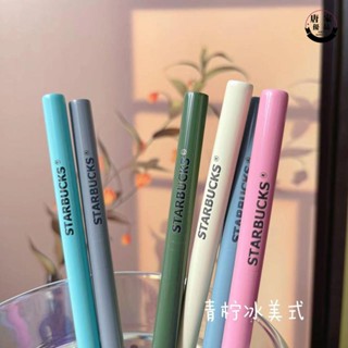 熱銷款適用星巴克杯子水杯飲料非一次性環保304加長金屬不銹鋼喝水吸管138