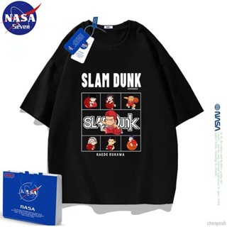 【免運】NASA灌籃高手短袖t恤兒童純棉夏季2023新款大童親子裝男童上衣潮 兒童上衣 小朋友衣服