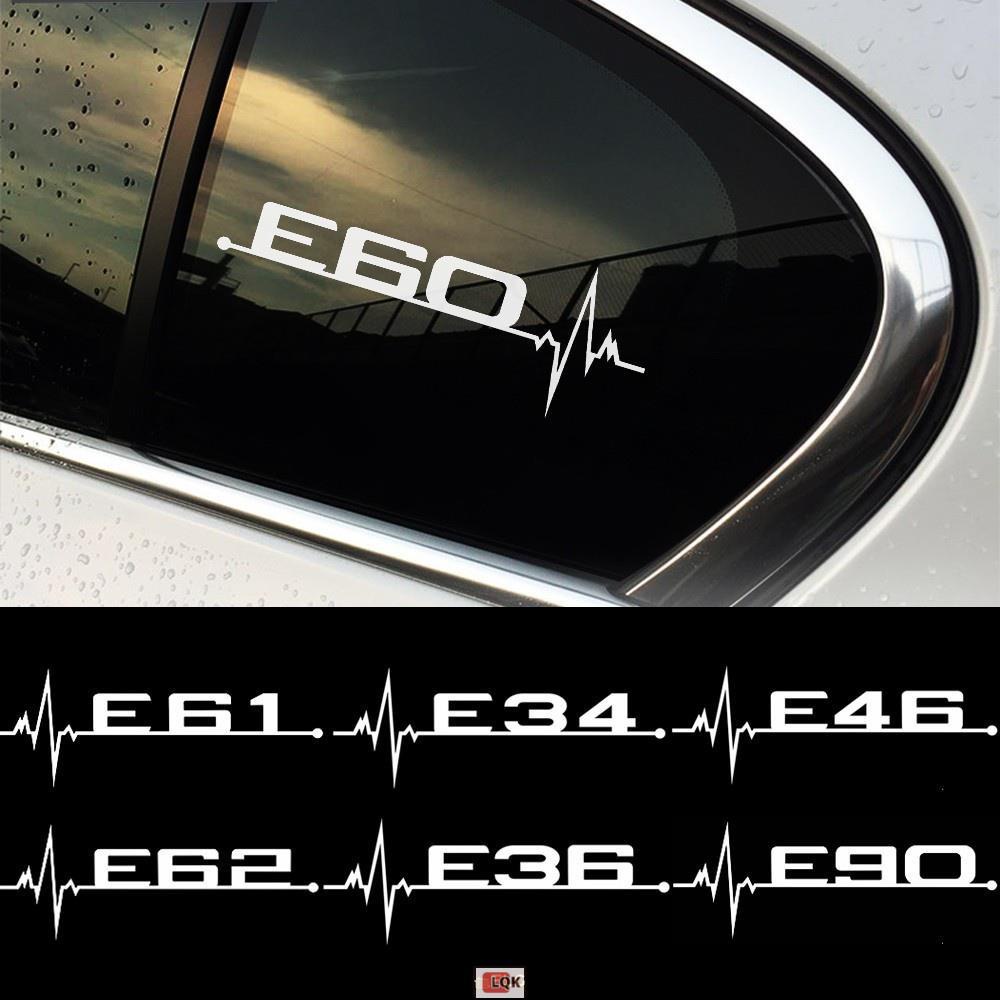 Lqk適用於專用寶馬後窗三角貼紙 E34 E36 E39 E46 E60 E61 E62 E90 E91 E92拉花貼