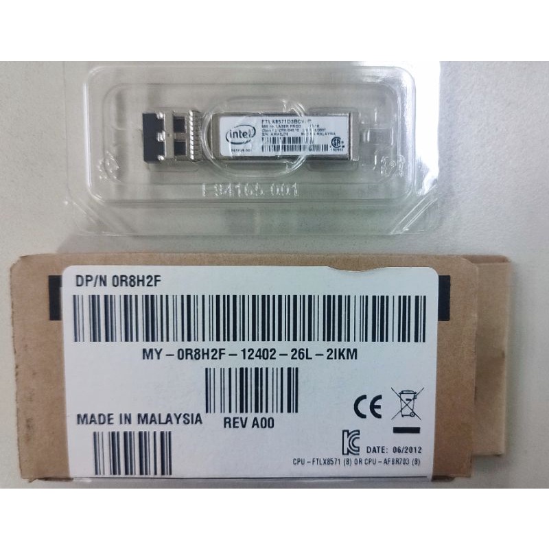 [全新未拆] [機房備品] Intel FTLX8571D3BCV-IT 10G 850nm gbic 多模光纖模組