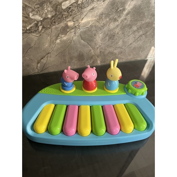 近全新 佩佩豬鋼琴玩具 粉紅豬小妹 琴鍵公仔玩具