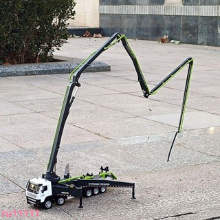 精品推薦¤ 合金工程車模型1:50水泥混凝土泵車車模水泥運輸車模型擺件車