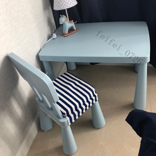 【卽美生活】免運 傢俱 餐桌椅 寫字桌 寫字椅 幼兒園兒童桌椅套裝塑料桌子椅子寶寶學習桌利樂寶兒童玩具桌