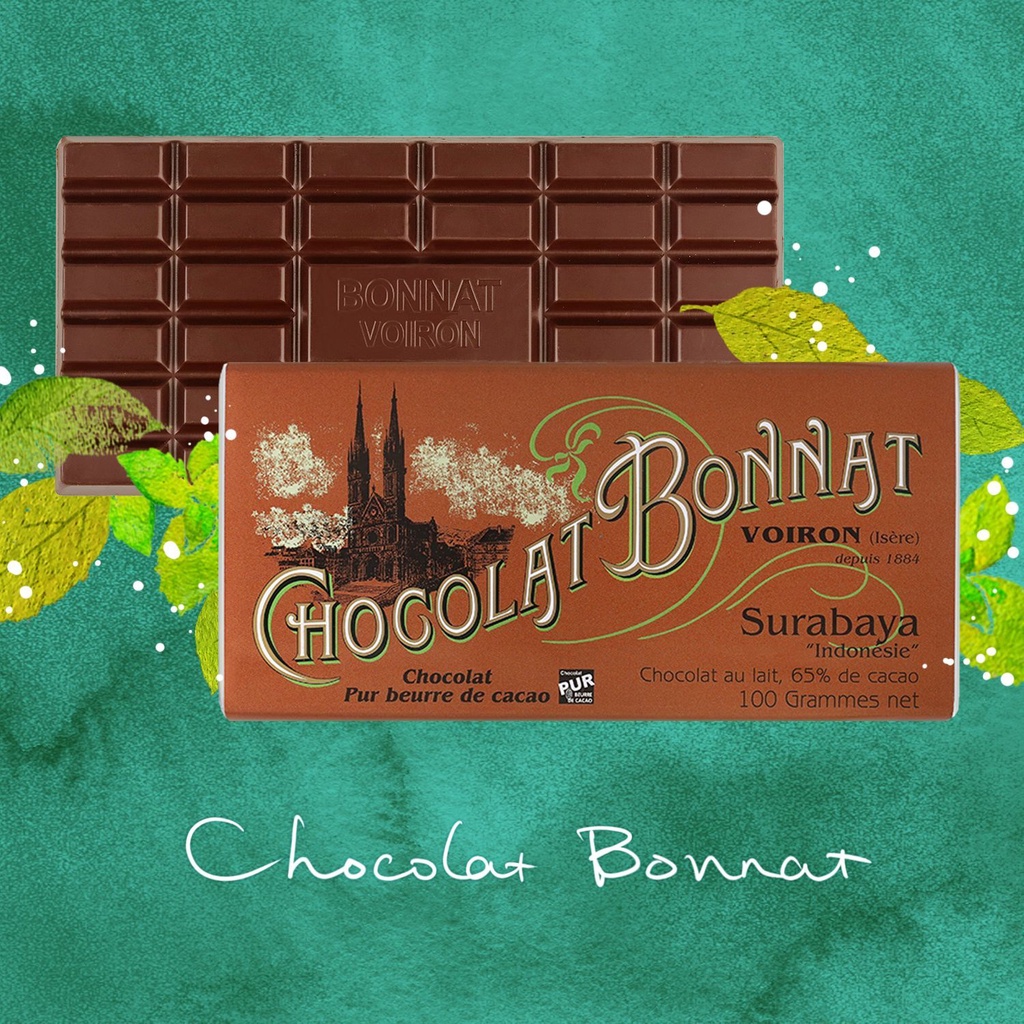 【99免運】法國進口Bonnat 博拿65%牛奶巧克力百年老牌絲滑細膩黑巧克力100g