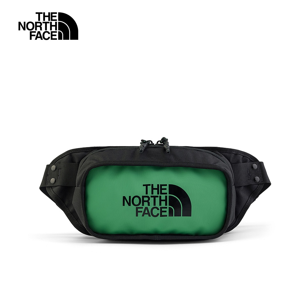 The North Face北面男女款綠色結實耐磨可調節休閒腰包｜3KZXPK1