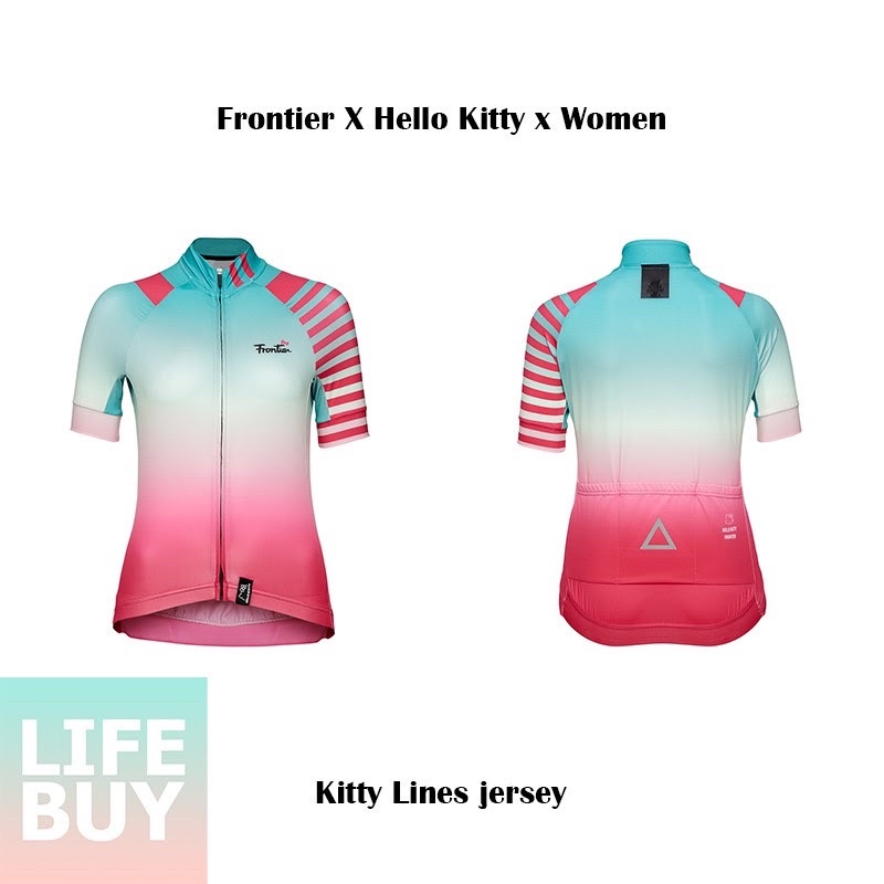 🎉Frontier Hello Kitty x Lines jersey(雞尾酒-女) 公路車 短袖車衣 短車衣 XS