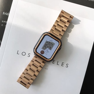 【Apple Watch Series】40mm 不銹鋼金屬錶帶（玫瑰金）