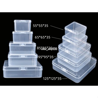 （10個以上購）pp盒透明塑膠盒子正方形加高有帶蓋環保收納盒小產品禮品樣包裝盒收納盒包裝盒 miss_only830