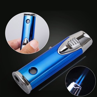 😍臺灣出貨😍防風打火機造型打火機ZB980中邦 防風打火機充氣雙直沖藍焰可定火鎖火雪茄