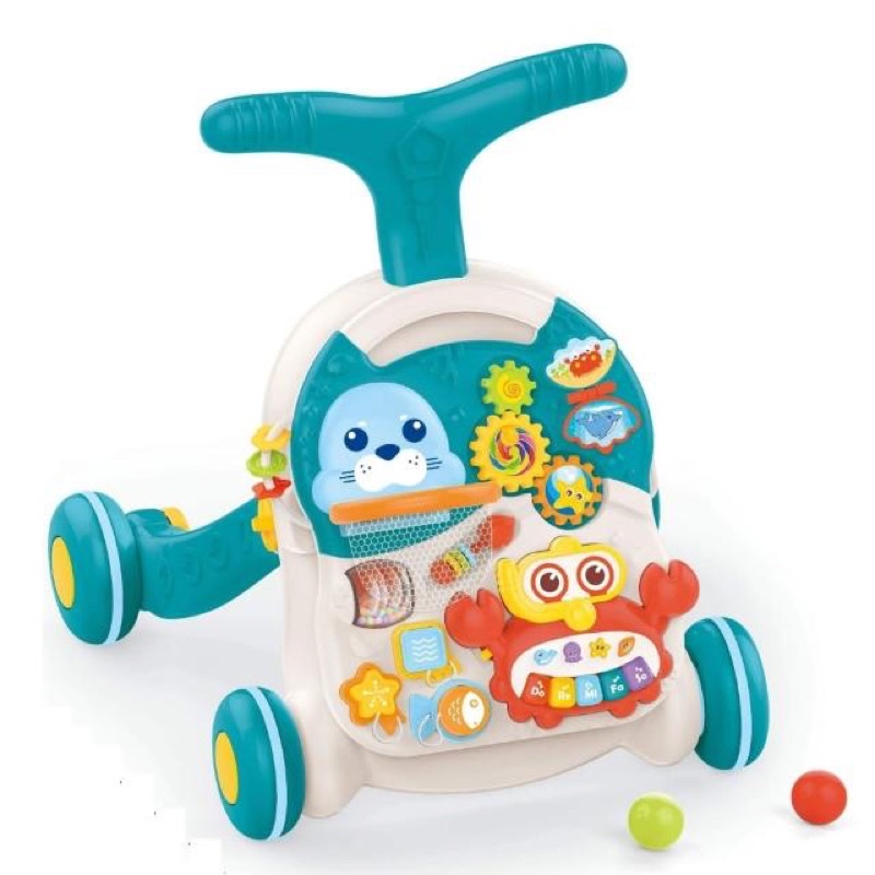 【Huanger】2合1嬰幼兒學步車+遊戲音樂桌(能變嬰幼兒學步車或是遊戲音樂桌使用)
