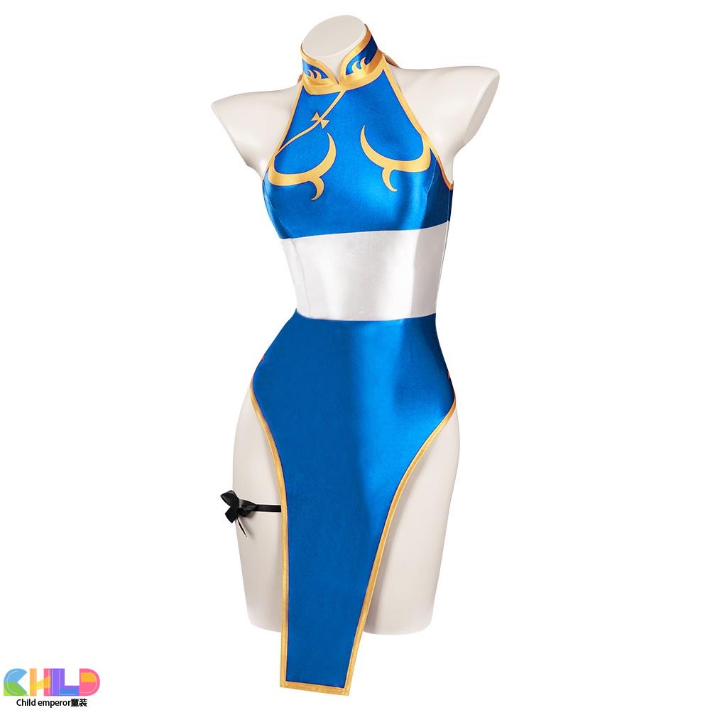 有庫存 inuosun Chun Li Cosplay 服裝性感泳裝春麗成人服裝套裝