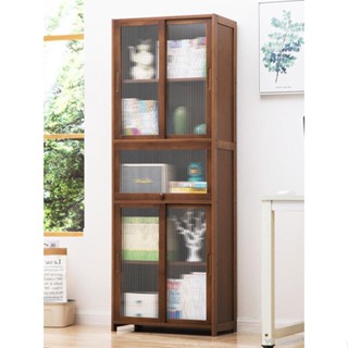 居家優品#免運#書架置物架落地書櫃子閱讀架兒童家用客廳實木簡易收納櫃多層儲物 收納 置物 現代