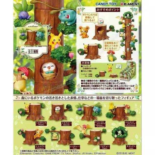 【闆娘動漫精品】寶可夢 森林樹屋 Pokemongo 樹樁 木屋（1-6彈）RE-MENT 盒玩 寵物小精靈 神奇寶貝