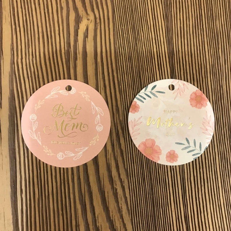超便宜小舖 母親節  禮品吊卡 愛的花語 最棒的媽咪 禮物包裝