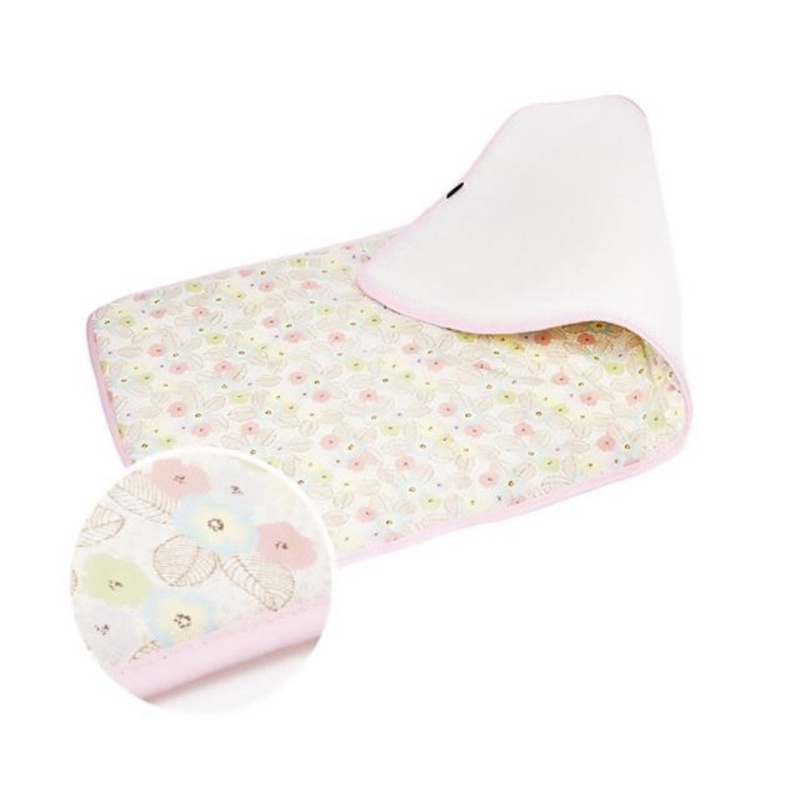 GIO Pillow Kids Mat 超透氣排汗嬰兒床墊 L 近全新 90x120 粉漾花朵 韓國製 免運