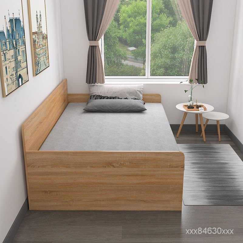 飄窗地櫃 現代簡約書房榻榻米床儲物實木收納單人床小戶型次臥床多功能定製