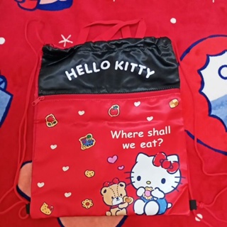 Hello Kitty束口後背袋34x42cm約略