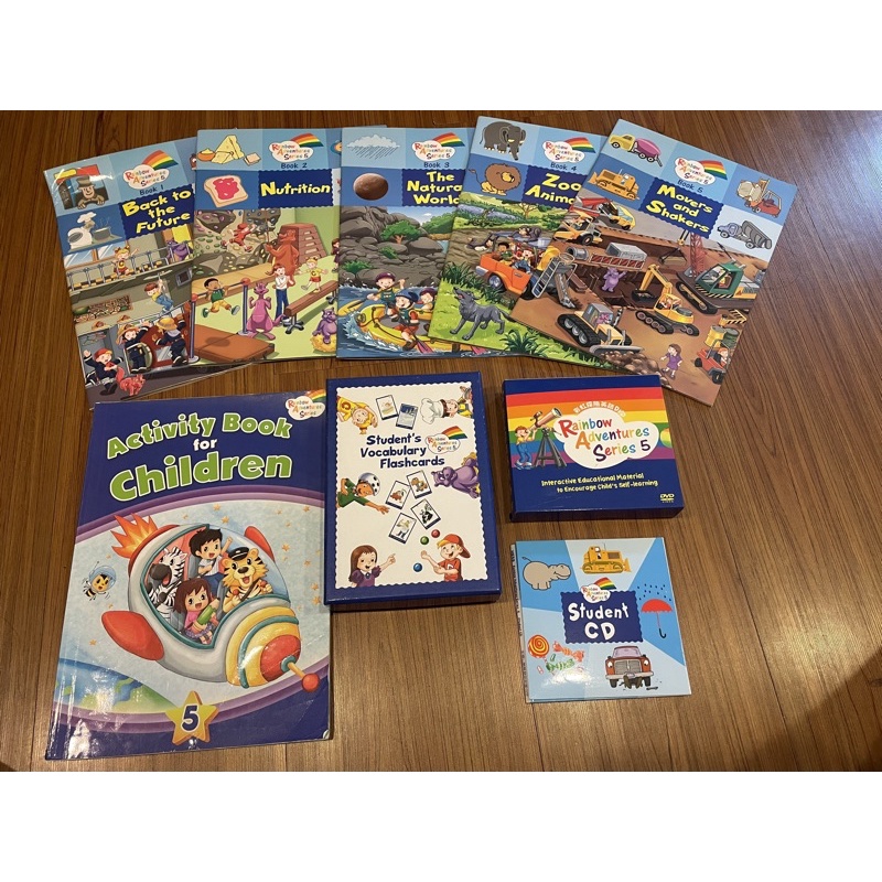 HESS何嘉仁「彩虹探索」Rainbow adventures series 5 幼兒園英文教材 CD+DVD+生字字卡