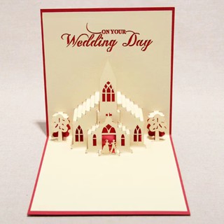 ✨KiKi 求婚定製✨求婚/結婚賀卡立體3d定製 可列印照片文字 創意立體紙雕手工祝福小卡片婚禮婚慶用品送禮賀卡