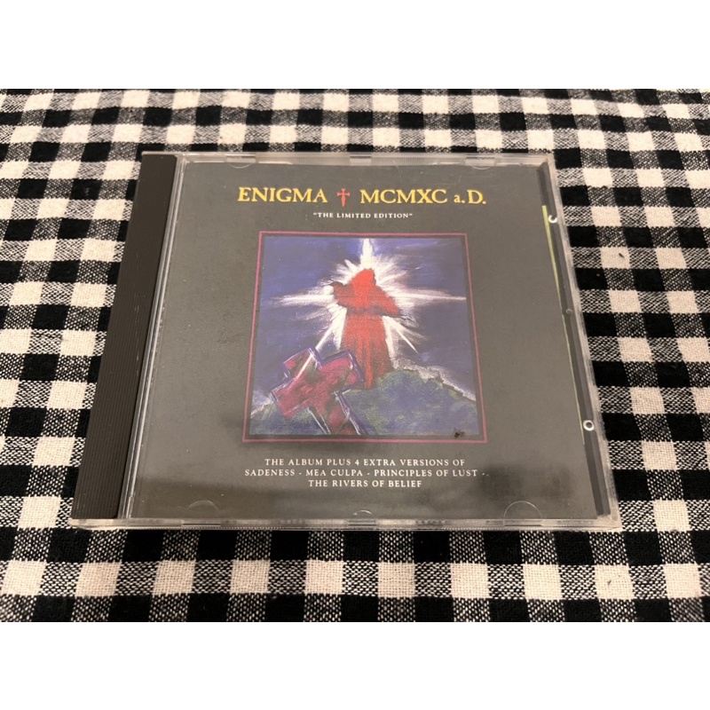 ENIGMA 謎樂團 MCMXC a.D. 混音加長版專輯 附側標全台限量1500套 1991EMI  二手CD