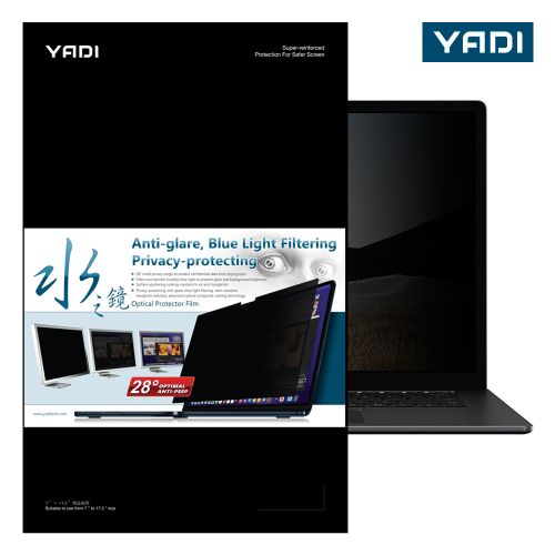 YADI 水之鏡 ASUS ZenBook S 13 OLED UM5302TA 靜電吸附三效筆電螢幕防窺片