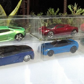 PVC汽車模型展示盒桌麵儲物 風火輪火柴盒多美卡透明防塵盒子164 模型玩具 【Kevin潮趣廠】
