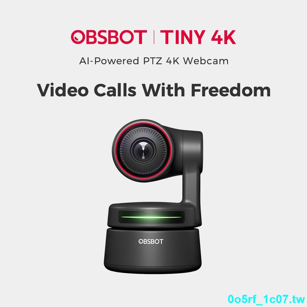 爆款#熱賣 OBSBOT Tiny4K超高清直播攝像頭電腦臺式筆記本視頻會議網課教學