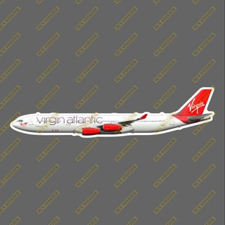 維珍航空 A340 擬真民航機3M貼紙 防水 尺寸165MM