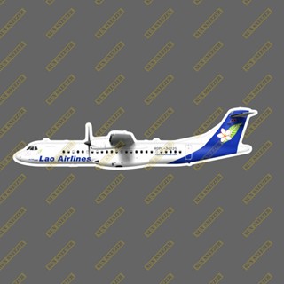 寮國航空 ATR72 擬真民航機3M貼紙 防水 尺寸165MM