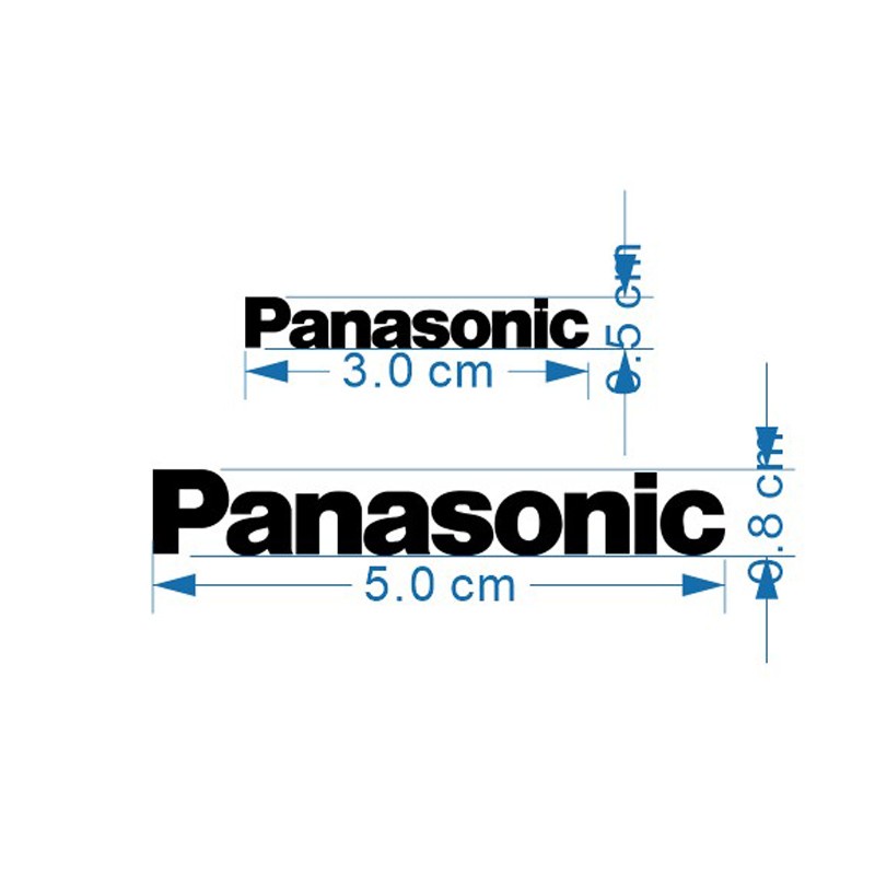 Panasonic松下金屬貼 空調 冰箱洗衣機 logo標誌貼紙 電器標貼裝飾