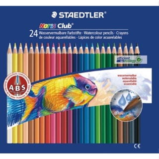 STAEDTLER施德樓 德國 ABS水性色鉛 24色鐵盒 墊腳石購物網
