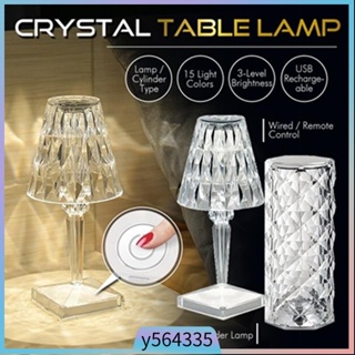 Diamond Crystal Side Table Lamp Diamond Light Desk LED Light