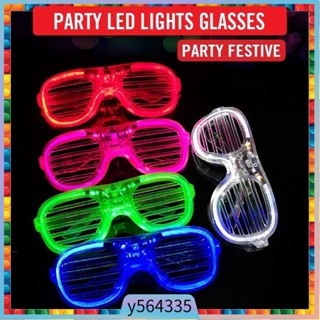 SG Local Hari Raya Neon Flashing LED Glasses Women Light Up
