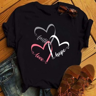【23ʕ ʔ熱賣】Love Heart Black T shirt 超火愛心LOVE印花情侶T恤夏黑色短袖衫