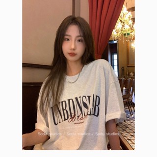 【鹿向南】100%純棉T恤 衣服 t恤 韓版上衣 復古 ins 風衣服 運動上衣 oversize 寬鬆
