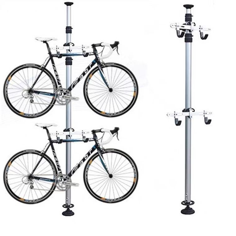 自行車掛架墻壁頂天立地柱公路單車停車架收納架掛鉤平衡車展示架