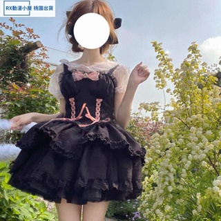 【台灣 免運】Lolita 洋裝 洛麗塔洋裝 設計感 Lolita洋裝 禁忌之戀 哥特風 jsk 大尺碼洋裝女 女生洋裝