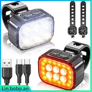 2022 Upgraded Q6 Lighting 6 Lamp Bead Bike Lights Front And