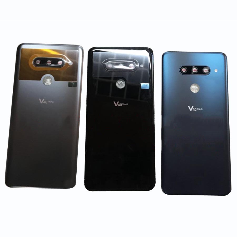 ✶適用於 LG V40 ThinQ 維修零件的原裝玻璃電池後蓋,帶相機