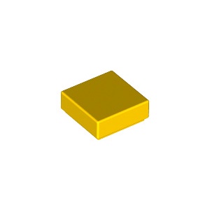 [樂磚庫] LEGO 3070 平滑板 基本型 黃色 1x1 307024 307074