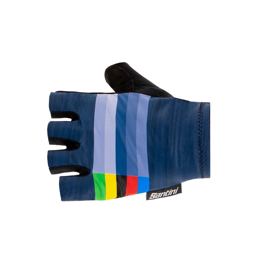 【Santini】UCI彩虹夏季手套｜自行車手套｜海軍藍