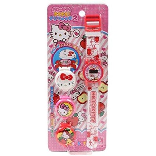 【現貨】小禮堂 Hello Kitty 可換蓋兒童手錶 (大臉蘋果款)
