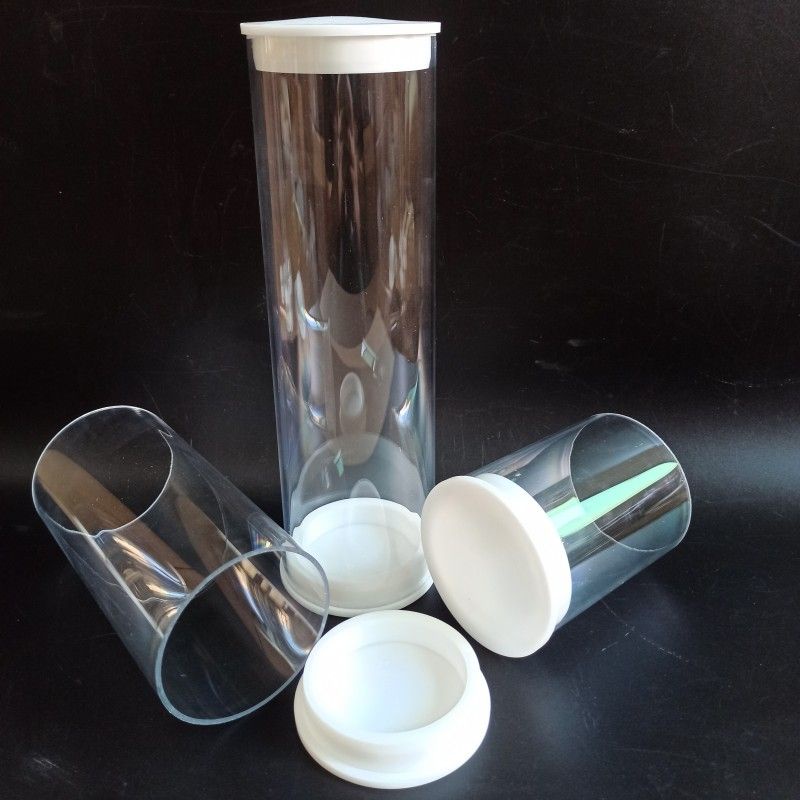 🔥 熱銷 🔥羽毛球筒集球桶透明塑料管高透明PC管帶蓋子包裝塑料管內徑71mm 8IU2