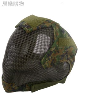 躍脈熱銷 ☋∏☁V6全臉鋼絲面罩 戶外軍迷裝備 戰術野戰防護面具 WG射擊真人CS