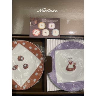 日本Noritake 精品瓷器 日式幸運紋 5入盤組