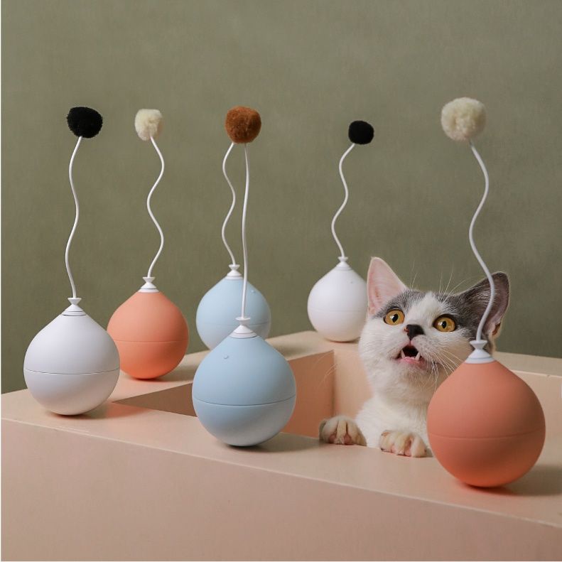 逗貓棒 pidan逗貓棒電動貓玩具不倒翁逗貓棒自動逗貓棒互動玩具貓咪