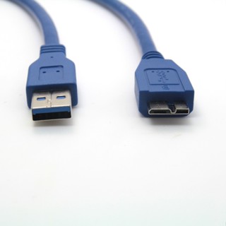 新品熱銷 藍色全銅1米/2米/3米手機移動硬碟micro usb 3.0數據線
